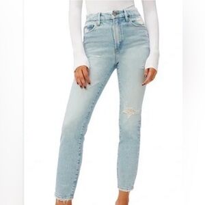 Good American Jeans distressed